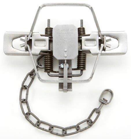 Duke #2 Square Jaw Trap 4 Coiled Offset Jaw
